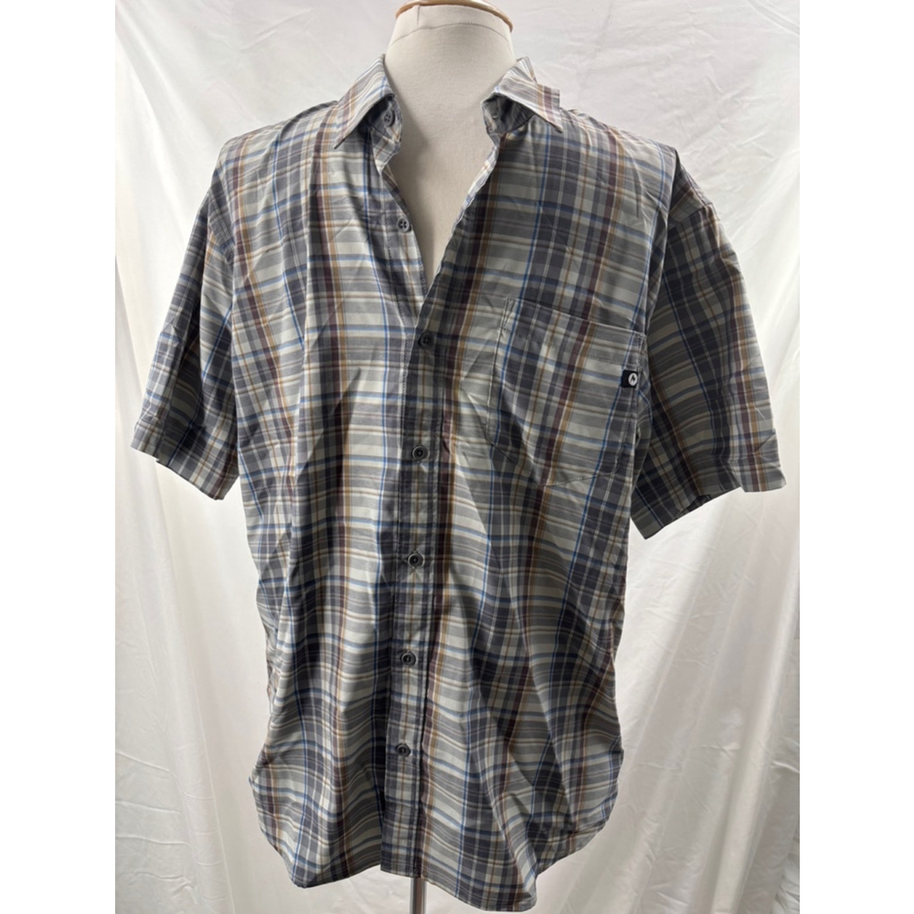 Marmot men’s button down plaid shirt size large
